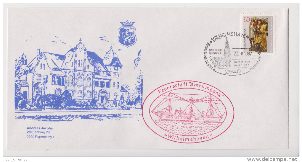 (&#8470;3) Marine Cachet Germany 1982 Wilhelmshaven - Briefe U. Dokumente