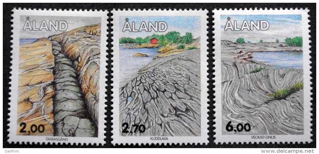 Aland 1993   Rock Formations      MiNr.75-77     MNH (**)  (lotf 149 ) - Aland