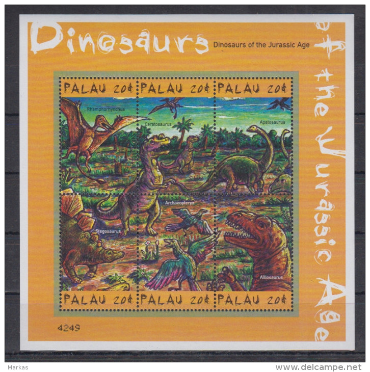 T5 Palau - MNH - Animals - Prehistorics - Vor- U. Frühgeschichte