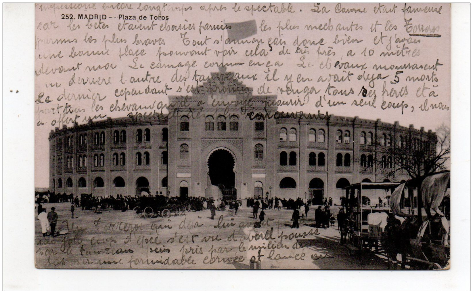 MADRID Plaza De Toros  Attelages Chevaux - Madrid