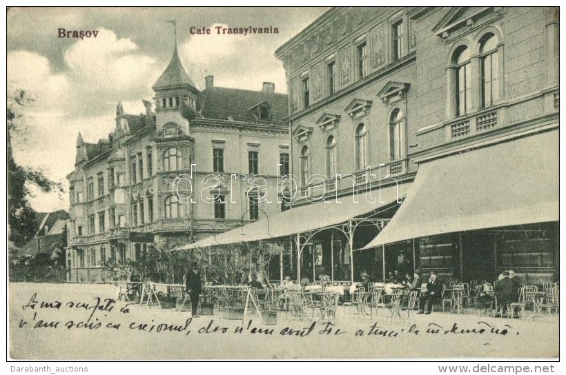 * T2/T3 Brassó, Kronstadt, Brasov; Cafe Transylvania Kávéház, Terasz / Coffeehouse,... - Non Classés