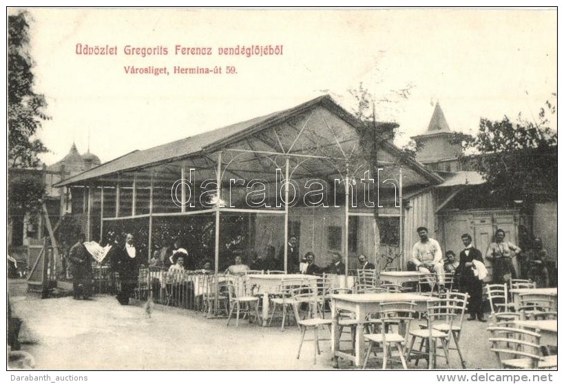 * T2 Budapest XIV. Városliget, Hermina út 59. Gregorits Ferenc VendéglÅ‘je - Non Classés