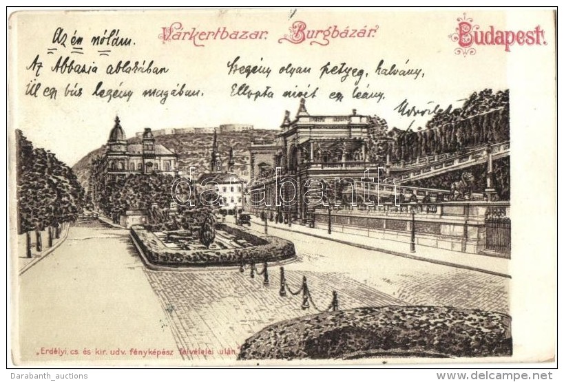 T2/T3 Budapest I. Várkert Bazár, Litho - Non Classés