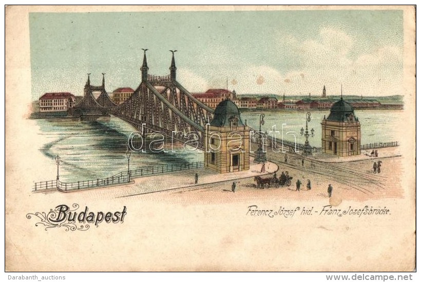 T4 Budapest, Ferenc József Híd, Litho (ázott / Wet Damage) - Non Classés
