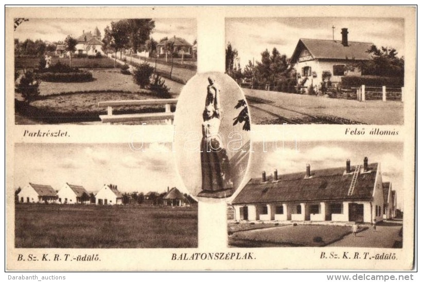 * T2/T3 Balatonszéplak, Vasútállomás, Parkrészlet, B. Sz. K. R. T. -... - Non Classés