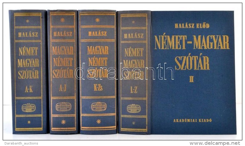 Halász ElÅ‘d: Német-magyar Nagyszótár I-II., Magyar-német I-II. Bp, 1988,... - Non Classés