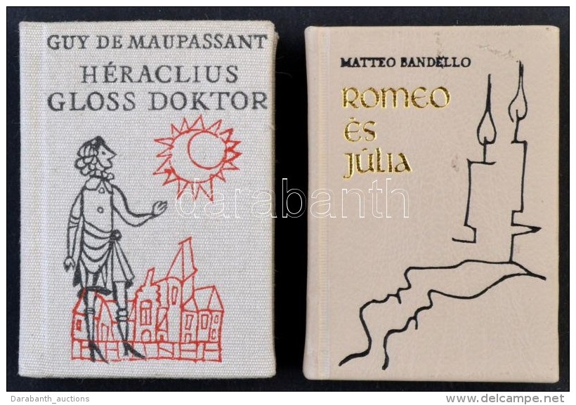 Vegyes Minikönyv Tétel, 2 Db:
Matteao Bandello: Romeo és Júlia. Fordította Barna... - Non Classés