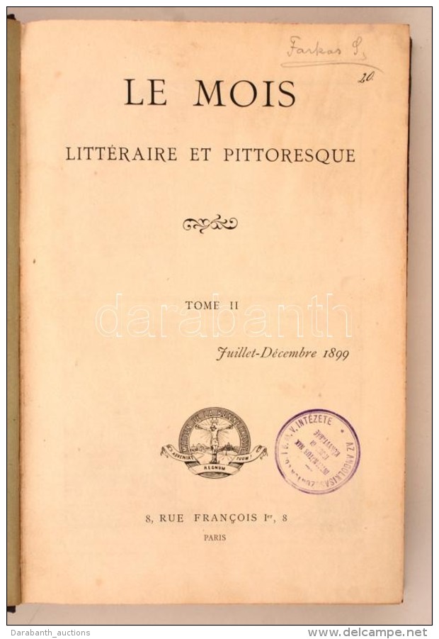 Le Mois Littéraire Et Pittoresque. Année 1899. Tome II.
1899, Maison De La Bonne Presse.... - Non Classés