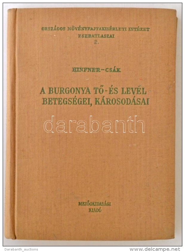 Dr. Hifner Kálmán, Csák Zoltán: A Burgonya TÅ‘-, és... - Non Classés