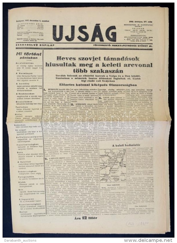 1942  A Magyar Nemzet XVIII. évfolyamának 277. Száma, A Szovjet... - Non Classés