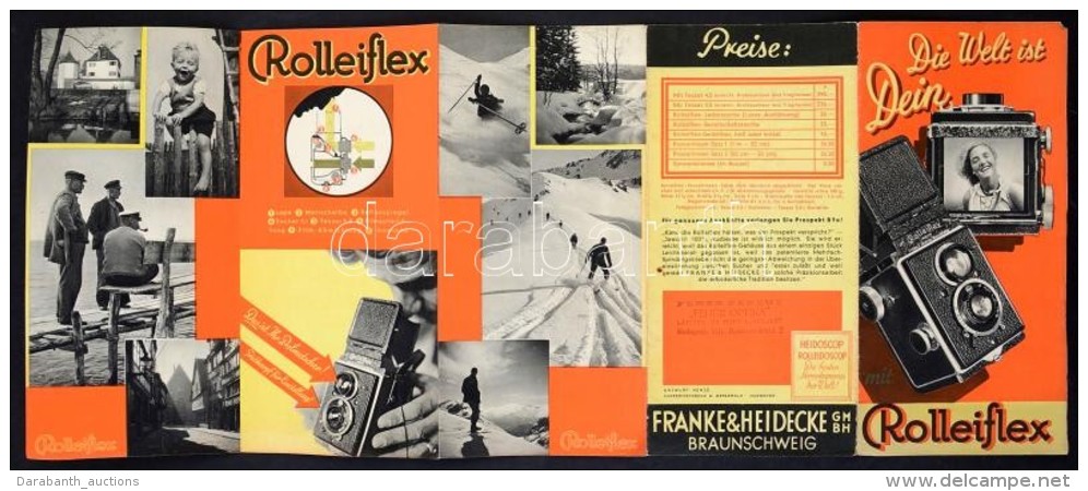 Cca 1920-1940 Rolleiflex Brosúra, Die Welt Ist Dein, Braunschweig, Franke&amp;Heidecke, Német... - Non Classés