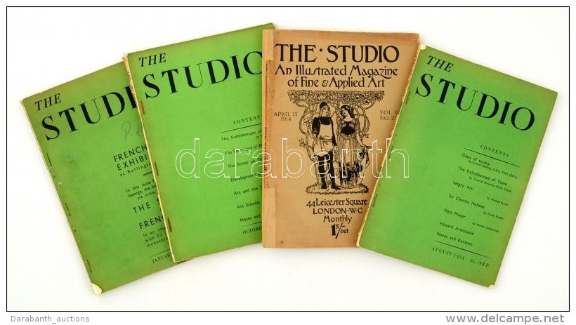 1914-1932 A The Studio C. MÅ±vészeti Szaklap 4 Száma, Benne Speciálisan Az üvegekkel,... - Non Classificati