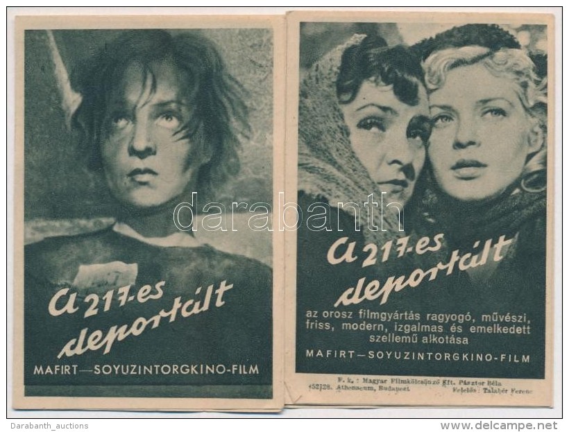 Cca 1945 A 217-es Deportált C. Szovjet Film Képes Bemutató Brossúrája - Autres & Non Classés