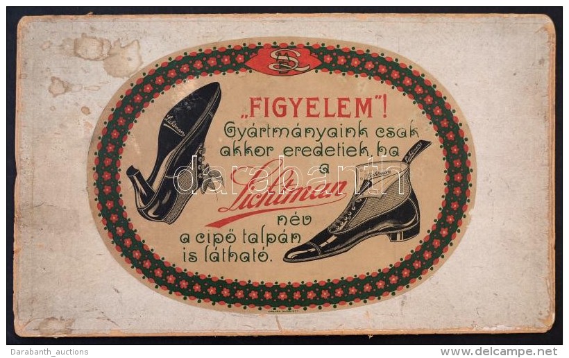 Cca 1910 Cipóreklám Kartonon 30x18 Cm - Publicités