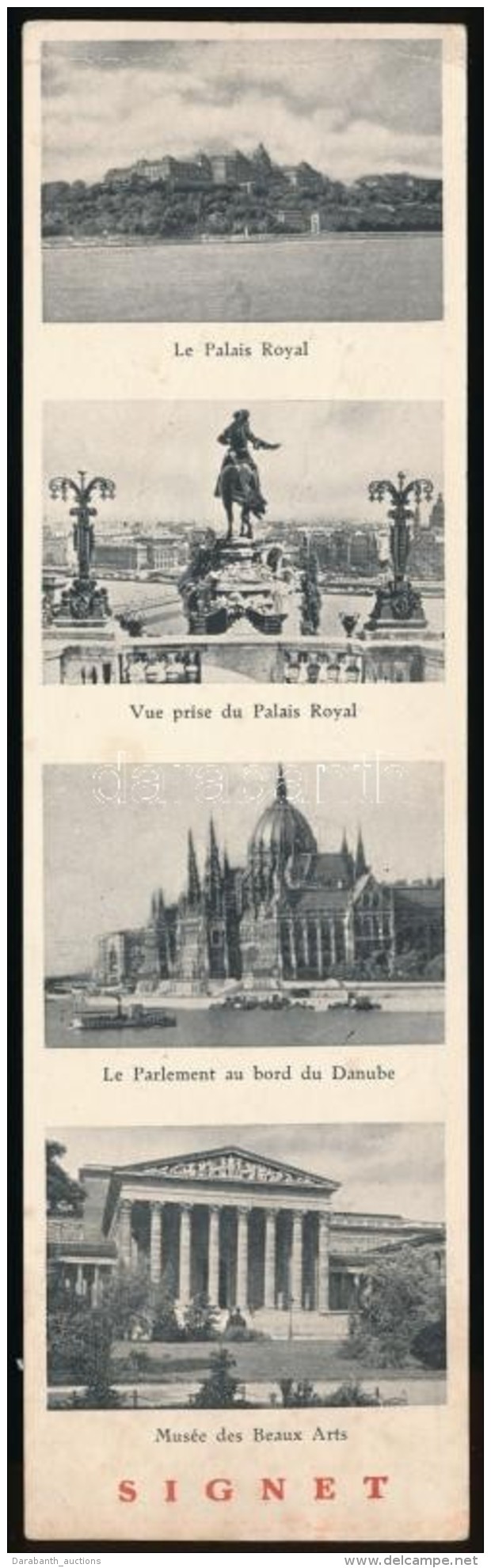 Cca 1930 'Venez Visiter Budapest', Fényképes, Díszes Francia NyelvÅ± Reklám... - Publicités