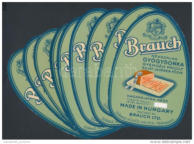 Cca 1930 Brauch Gyógysonka Címkéje 10 Db, Mind Szép állapotban / 10 Ham Labels... - Publicités