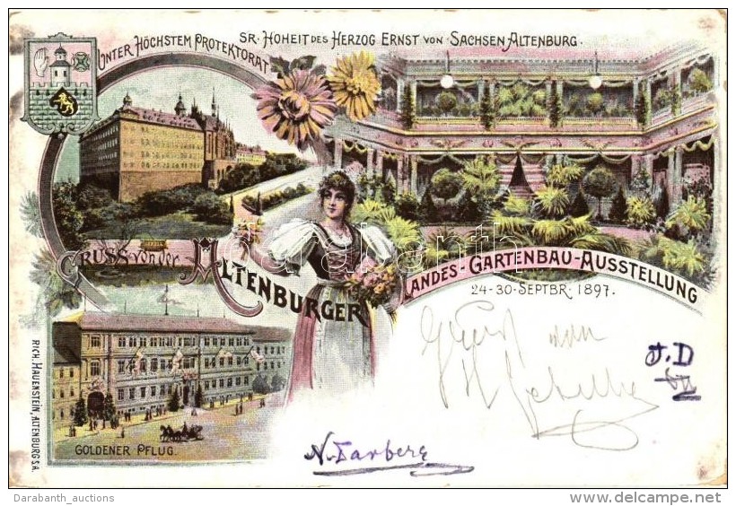 * T2 1897 Altenburg In S.A. Altenburges Landes-Gartenbau-Ausstellung, Verlag Richard Hauenstein; Agricultural And... - Ohne Zuordnung