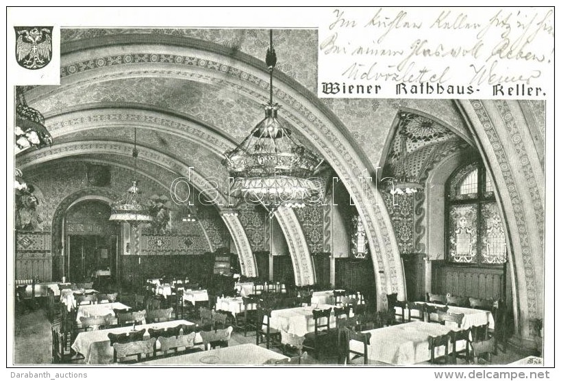 T2/T3 Vienna, Wien; Rathauskeller, Verlag Von Gerlach &amp; Schenk / Pub Interior - Non Classés