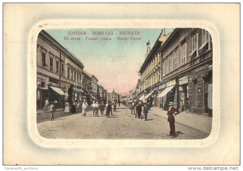 T2/T3 Újvidék, Neusatz, Novi Sad; FÅ‘ Utca, Vajda DezsÅ‘ üzlete / Main Street With Shops (fl) - Non Classés