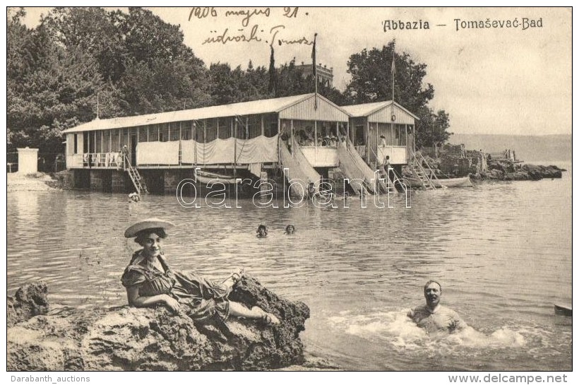T2/T3 Abbazia, Tomasevac-Bad / Spa, Bathing People (EK) - Non Classés