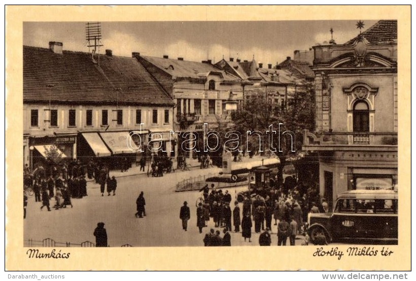 ** T1/T2 Munkács, Munkacheve; Horthy Miklós Tér, Mávaut Autóbusz,... - Non Classés