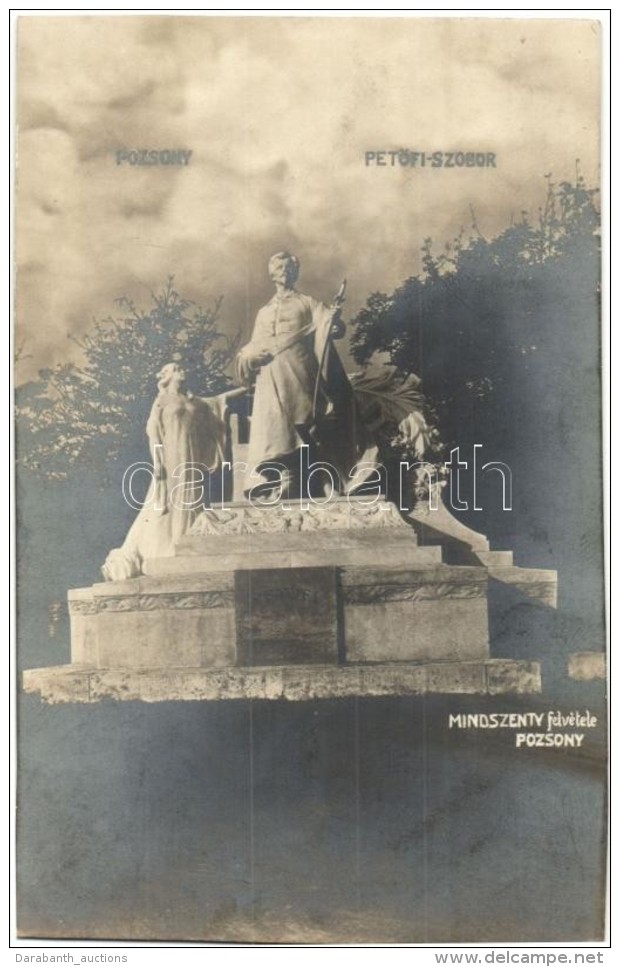 T2 Pozsony, Pressburg, Bratislava; PetÅ‘fi Szobor / Statue, Mindszenty Felvétele, Photo - Non Classés