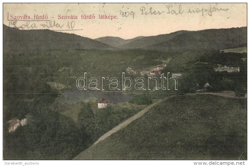 T2/T3 SzovátafürdÅ‘, Sovata; Látkép, Kiadja Dragomán S. J. / General View (EK) - Non Classés