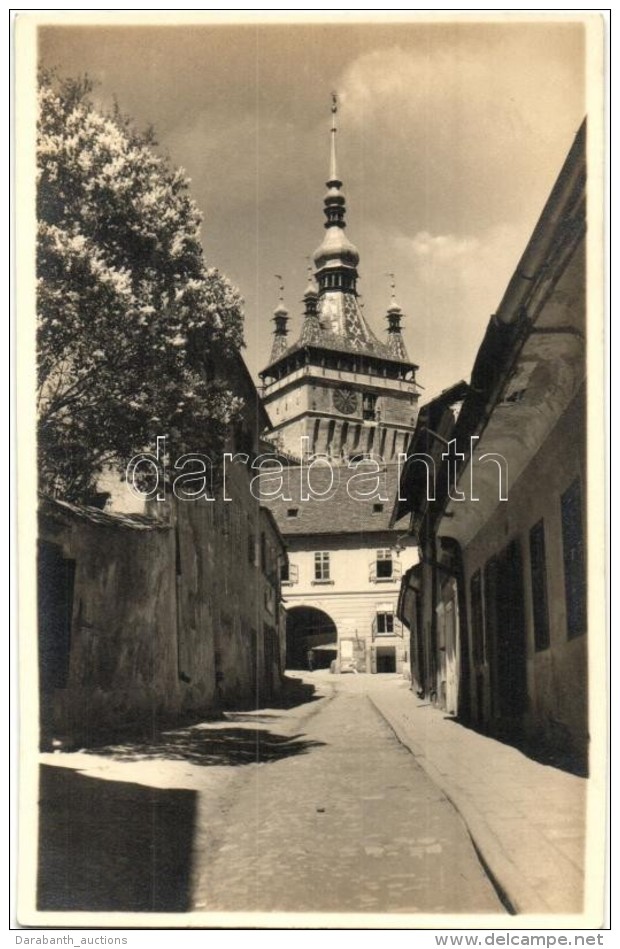 * T3 Segesvár, Sighisoara; Óratorony / Clock Tower, Josef Fischer Photo (Rb) - Non Classés