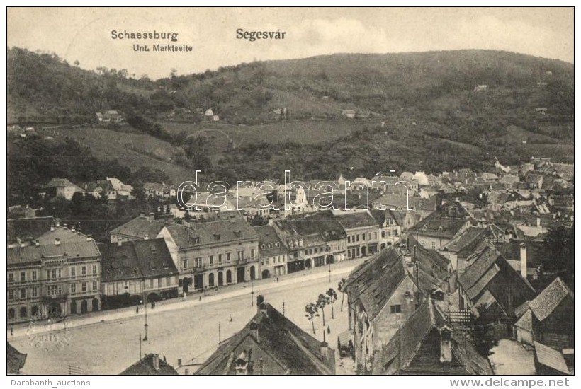 T2 Segesvár, Schassburg, Sighisoara; Unt. Marktseite / Square - Non Classés