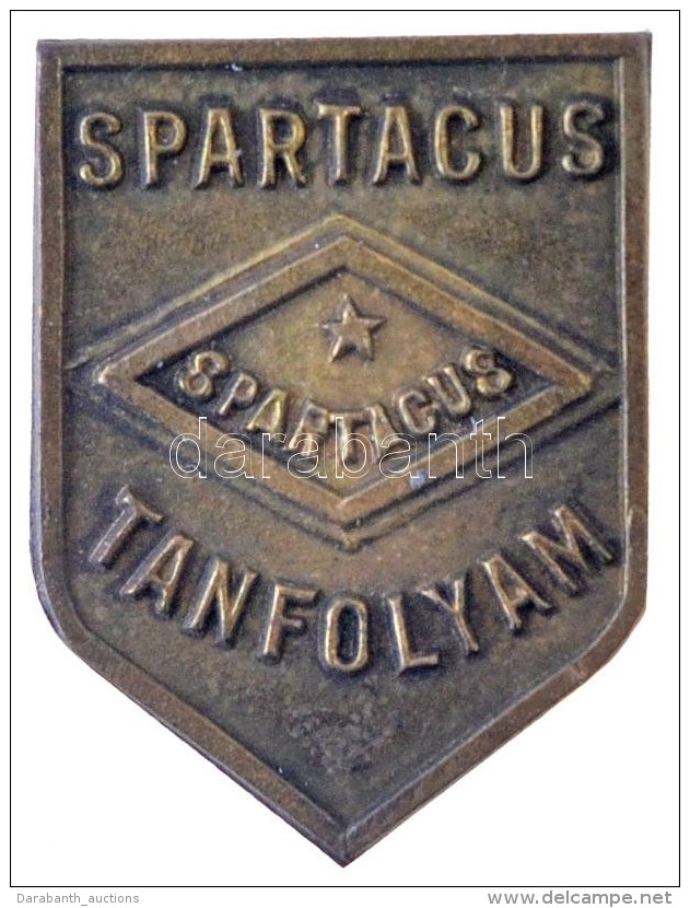 ~1960-1980. 'Spartacus Tanfolyam' Fém Jelvény (14,5x20mm) T:2 - Non Classés