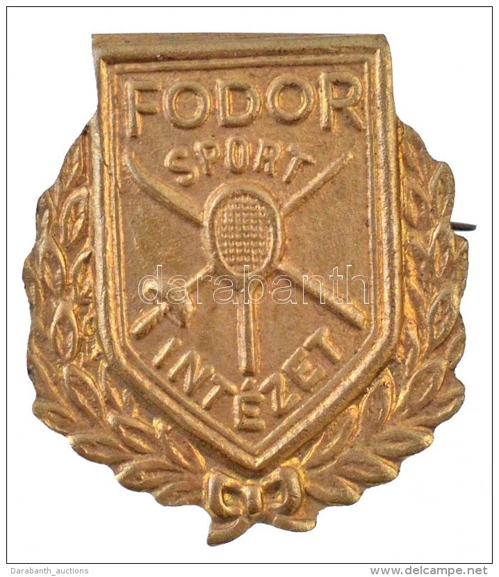 ~1930-1940. 'Fodor Sport Intézet - Vívás, Tenisz és Sí' Aranyozott Fém... - Non Classés