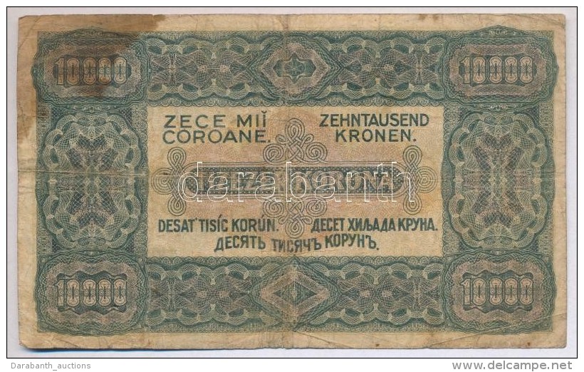 1923. 10.000K 'Magyar Pénzjegynyomda Rt. Budapest' T:III- Fo. - Sin Clasificación