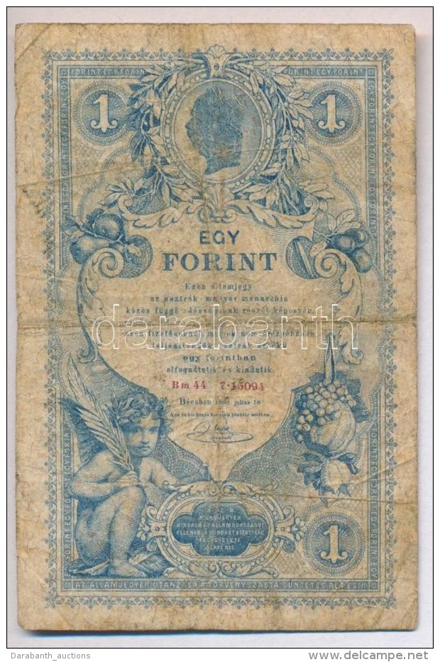 1888. 1Ft/1G T:III-,IV
Hungary 1888. 1 Forint / 1 Gulden C:VG,G
Adamo G126 - Non Classés