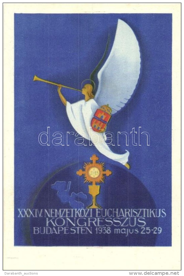 ** 1938 Budapest XXXIV. Nemzetközi Eucharisztikus Kongresszus - 2 Db Képeslap / 34th International... - Sin Clasificación