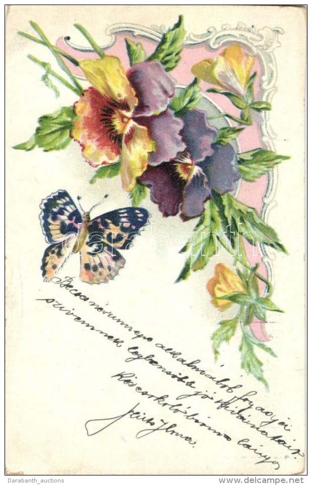 T2 Floral Litho Greeting Card - Non Classés
