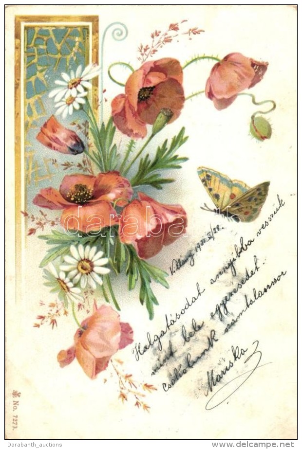 T2/T3 Floral Litho Greeting Card - Non Classés