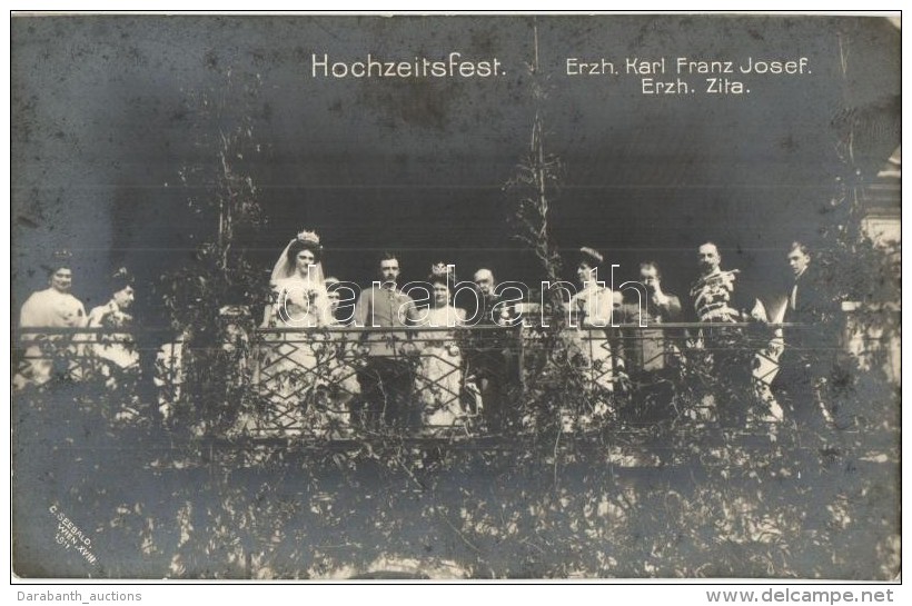 ** T2 1911 Hochzeitsfest, Erzherzog Karl Franz Josef, Erzherzogin Zita / Wedding Of  Karl I. And Zita, Franz... - Non Classés