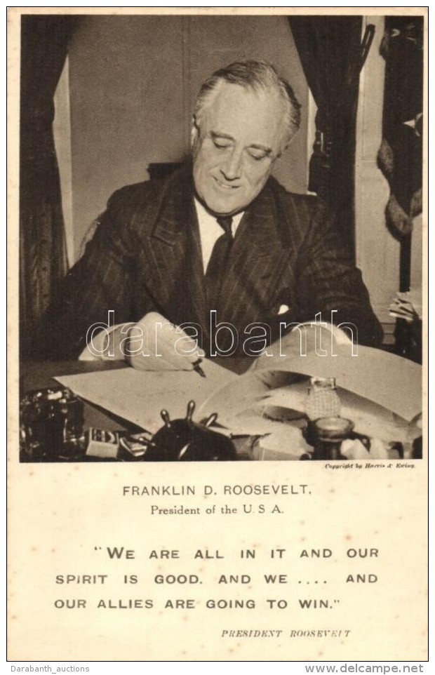 ** T2/T3 Franklin D. Roosevelt, President Of The USA  (fl) - Non Classés