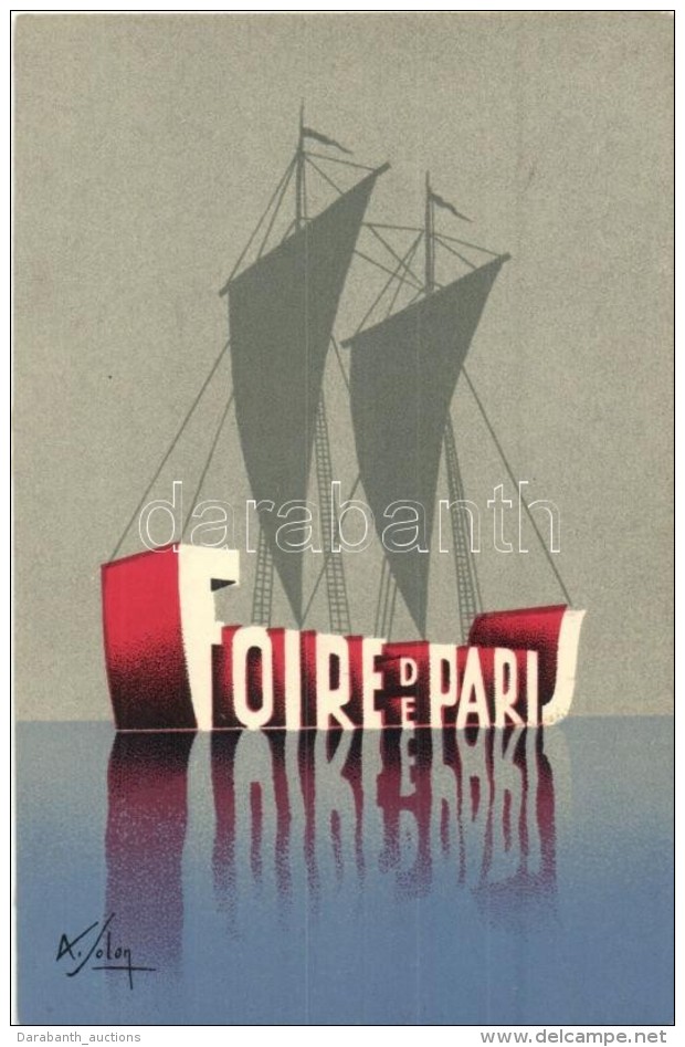 ** T2/T3 Foire De Paris / Fair, Advertisement Postcard (ragasztónyom / Gluemark) - Non Classés