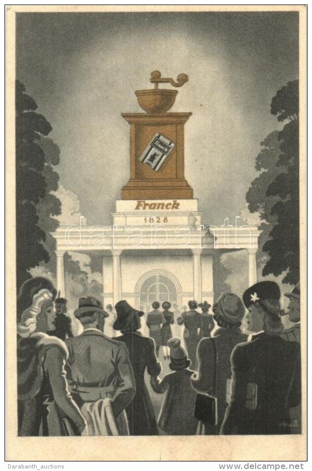 ** T2 1941 Budapest Nemzetközi Vásár, Franck Pavillon, Kávé Reklám /... - Non Classés