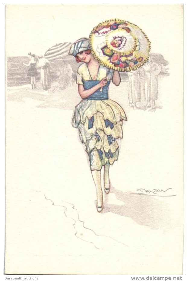 ** T1 Italian Art Deco Postcard, Anna &amp; Gasparini 453-4 S: Mauzan - Non Classés