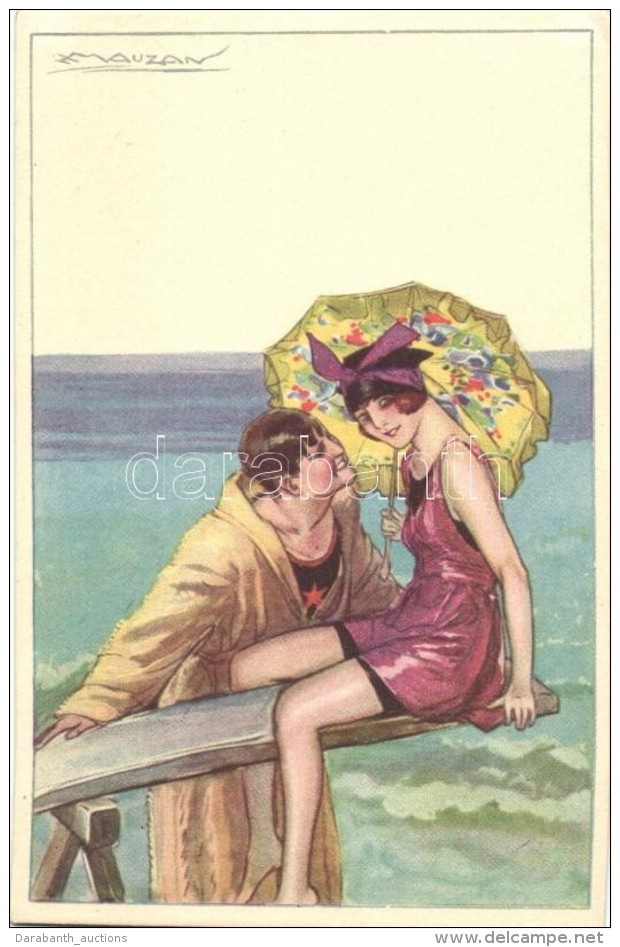 ** T1/T2 Italian Art Deco Postcard, Anna &amp; Gasparini 462-5 S: Mauzan - Non Classés