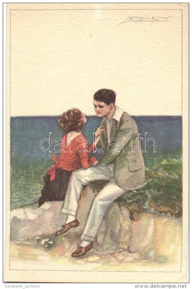 * T1/T2 Italian Art Deco Postcard, Anna &amp; Gasparini 498-5 S: Mauzan - Non Classés