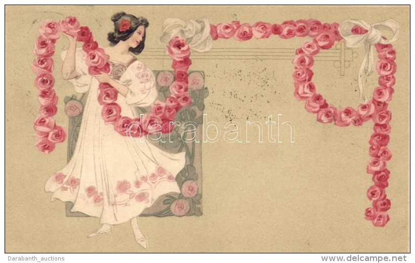* T2/T3 Meissner &amp; Buch, Blumenreigen Serie 1449 / Floral Litho Art Postcard - Sin Clasificación