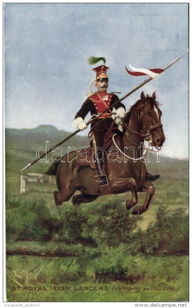 ** T1/T2 5th Royal Irish Lancers, Horse, Raphael Tuck &amp; Sons, Oilette Postcard 9367. - Non Classés