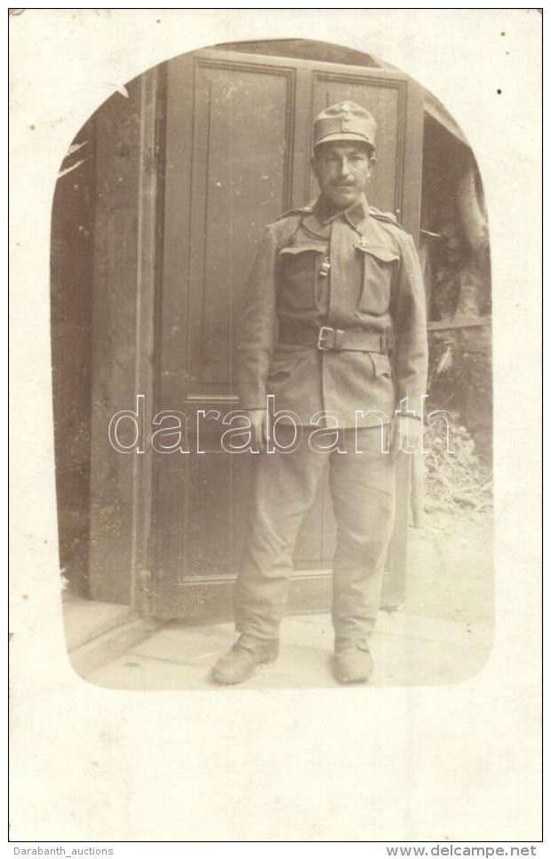 * T2/T3 1916 Osztrák-magyar Katona A Tiroli Havasokban / K. U. K. Soldier At Tyrolean Alps, Photo (fl) - Non Classés