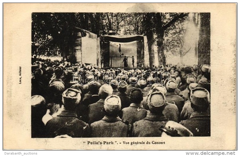 ** T1/T2 'Poilu's Park' Vue Generale Du Concert / French Soldiers Watching A Performance - Non Classés