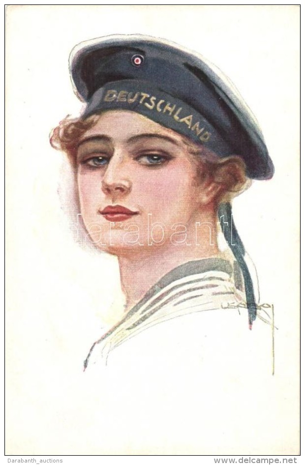 ** T1/T2 Kaiser Marine Girl, German Navy; P.F.B. 3892/6 S: Usabal - Non Classés