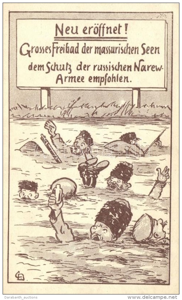 ** T2 Der Russischen Narew-Armme An Den Massurischen Seen; Kunstanstalt Martin Baumann No. 19. / WWI German Navy... - Non Classés