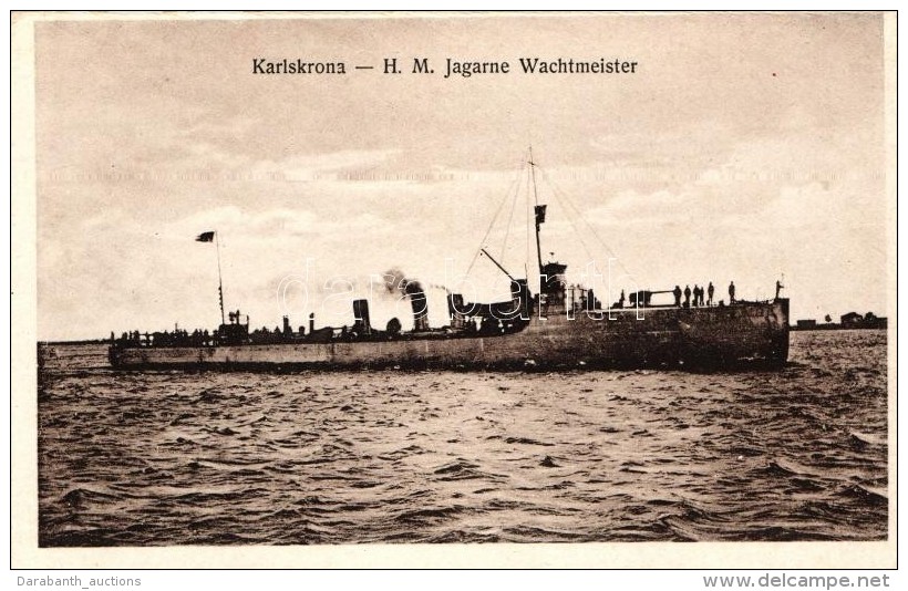 ** T2 Karlskrona - H.M. Jagarne Wachtmeister / Swedish Battleship - Non Classés